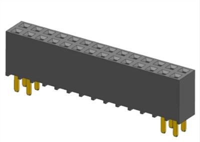 2.54mm Female Socket Doppju Ringiela Straight Konnettur