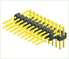 2.54mm Pin header Angolu doppju tal-plastik
