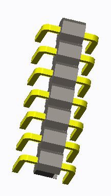 2.54mm Pin Header Uniku Ringiela U Tip